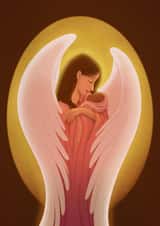 angel guardian Religious Card 3600 created by Sarah Satrun