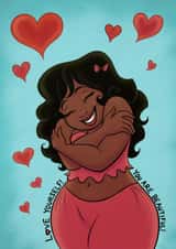 love loveyourself Just because Card 3602 created by Sarah Satrun