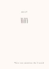 50 fifty Birthday Card 1376 created by Megan Claire