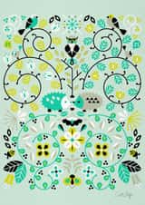 hedgehog pattern Card 3613 created by Cat Coquillette