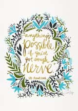 jk rowling Good Luck Card 3627 created by Cat Coquillette