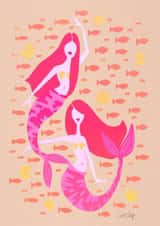 mermaid fish Just because... Card 3629 created by Cat Coquillette