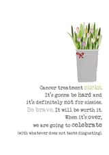 Cancer Sucks, Be Brave created by Dandelion Stationery