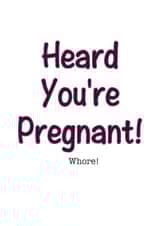pregnancy announcement pregnant Pregnancy Card 3919 created by LosersInk