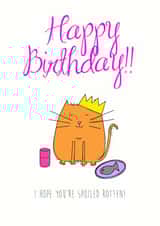 Birthday Cat Birthday Card 26574 created by Jane Smedley