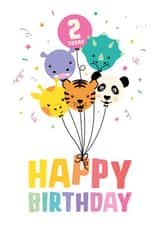 Balloonimals 2nd Birthday Card 1001 created by Macie Dot Doodles