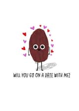 date fruit Valentines Day Card 26797 created by Leeann Walker