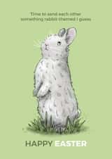 rabbit rabbits Easter Card 4239 created by Drawberry Jam