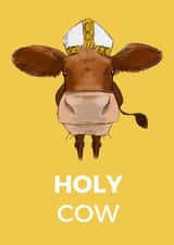 holy cow Humour Card 4240 created by Drawberry Jam