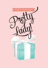 Pretty Birthday Card - For Her - Pretty Lady - Classic created by TRICIA O