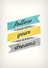 dreams graduation Retirement Card 4409 created by LATTE DESIGN