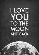 love moon Anniversary Card 4410 created by LATTE DESIGN