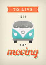 VW motivational Leaving Card 4416 created by LATTE DESIGN
