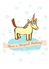 unicorn happy Birthday Card 4011 created by From A Place of Wonder