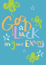 Good Luck in Your Exams - lettering card for teenagers doing Gcses or A levels created by From A Place of Wonder