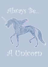 unicorn MALE Card 27019 created by Curiously Arty