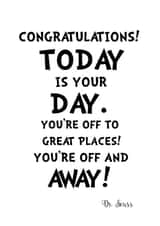 Graduation card - Congratulations today is your day created by Ilka Dickens