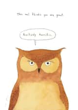 owl great Just because Card 3257 created by Marc Johns