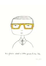 pizazz glasses Just because... Card 3264 created by Marc Johns