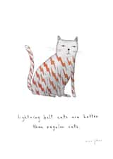 cat lightning Just because... Card 3266 created by Marc Johns