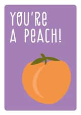 peachy food Just because Card 2496 created by The Imagination Spot