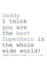 daddy hero Father's Day Card 25640 created by Always Sparkle