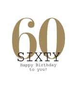 60 sixtieth Birthday Card 2774 created by Always Sparkle