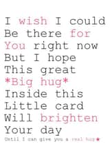 Great big hug inside a little card created by Always Sparkle