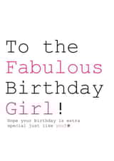 girl fabulous Birthday Card 2780 created by Always Sparkle