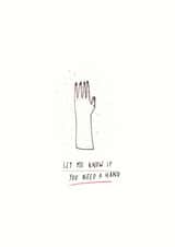 need a hand let me know Thinking of you Card 27468 created by Jenni Clowes