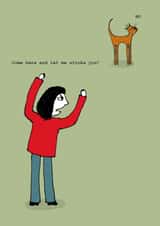 cat funny Just because Card 5162 created by Corrina Rothwell