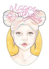 birthday girl Birthday Card 27700 created by A Rose Cast