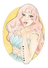 pinkhair tattoo Card 27706 created by A Rose Cast