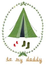 daddy camping Father's Day Card 27691 created by Nic Farrell