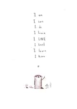 positivity happiness Just because... Card 5435 created by Paintpotface