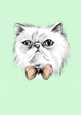 Cute cat Just Because card created by Gillian Maher