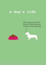 dachshund funny Humour Card 5334 created by Frankie Whistle
