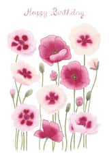 Classic Birthday Card - Poppies - For Her created by Louise Jewell