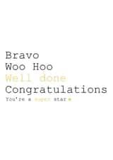 BRAVO CLEVER Congratulations Card 2783 created by Always Sparkle