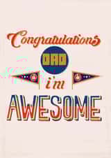 congratulations Dad Father's Day Card 27940 created by Gillian Maher