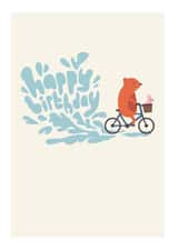 birthday bike Birthday Card 5410 created by Roisin Cafferty