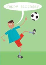 birthday card, happy birthday, football, cute and funny created by Kali Stileman