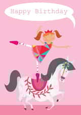 birthday card, happy birthday, horse, pretty and traditional created by Kali Stileman