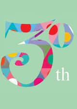 30th birthday card, 30th, milestone, cool and colourful created by Kali Stileman