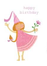 birthday card, happy birthday, princess, pretty and traditional created by Kali Stileman