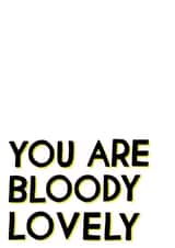 bloody lovely Thank You Card 5185 created by Veronica Dearly