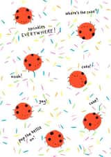 ladybird ladybug Birthday Card 27438 created by Ellie Bednall