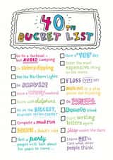 40th birthday Birthday Card 5844 created by Eskimo Kiss Designs