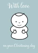 With love on your christening created by Jon Higham