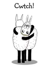 Cwtch greeting card Welsh card created by Eweniverse